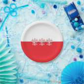 Polska Flag Red Eagles Pappteller (Party)