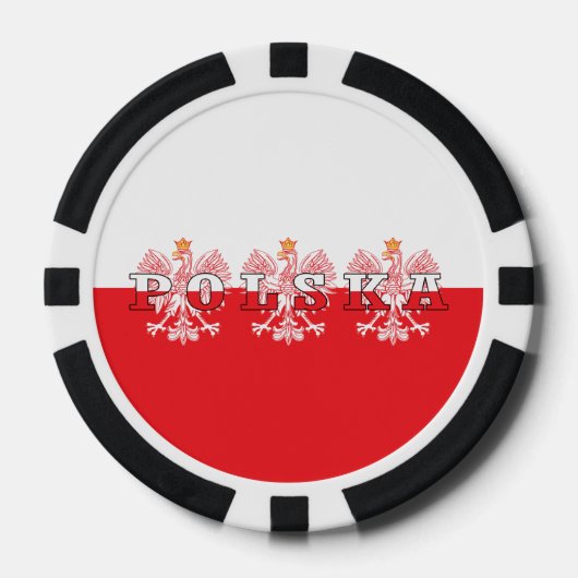 Polska Flag Red Eagles Pokerchips (Vorderseite)
