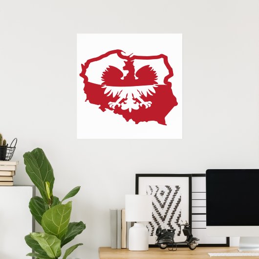Polska-Flagge Poster (Heimbüro)