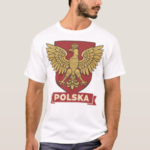 Polska Goldener Adler Heraldik T-Shirt