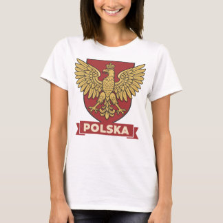 Polska Goldener Adler Heraldik T-Shirt
