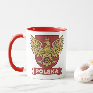 Polska Goldener Adler Heraldik Tasse