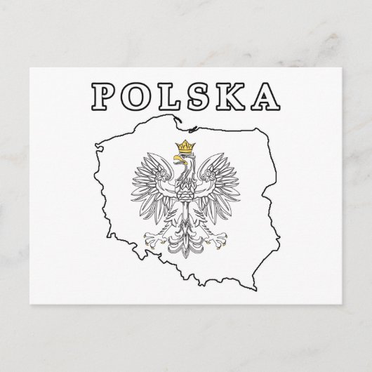 Polska Karte mit Eagle (Vorderseite)