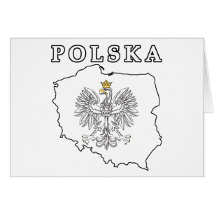 Polska Karte mit Eagle