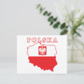 Polska Karte mit Eagle (Stehend Vorderseite)