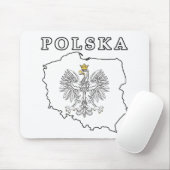 Polska Karte mit Eagle Mousepad (Mit Mouse)