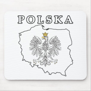 Polska Karte mit Eagle Mousepad