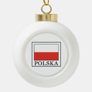 Polska Keramik Kugel-Ornament