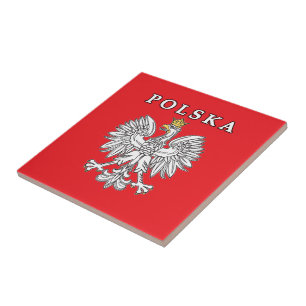 Polska mit der Keramik Polnischer Adler Fliese