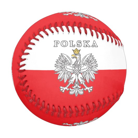 Polska mit Polnischem Adler Baseball (Vorderseite Links)