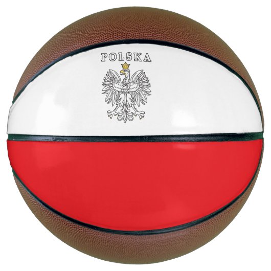 Polska mit Polnischem Adler Basketball (Vorderseite)