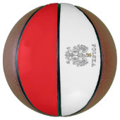 Polska mit Polnischem Adler Basketball (Vertikal)