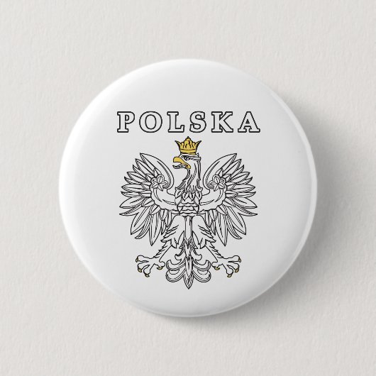 Polska mit Polnischem Adler Button (Vorderseite)