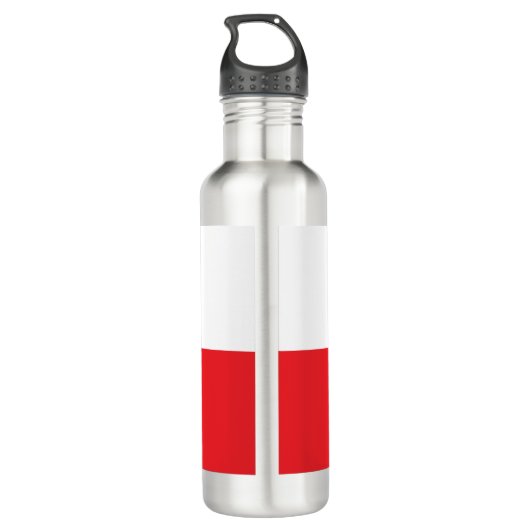 Polska mit Polnischem Adler Edelstahlflasche (Rückseite)