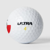 Polska mit Polnischem Adler Golfball (Logo)