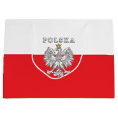 Polska mit Polnischem Adler Große Geschenktüte (Vorderseite)
