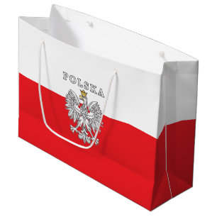 Polska mit Polnischem Adler Große Geschenktüte
