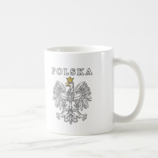 Polska mit Polnischem Adler Kaffeetasse (Rechts)