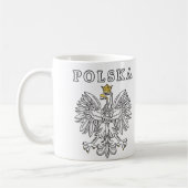Polska mit Polnischem Adler Kaffeetasse (Links)