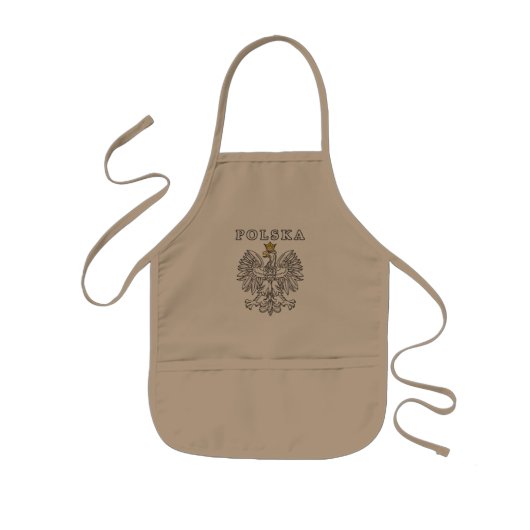 Polska mit Polnischem Adler Kinderschürze (Vorne)