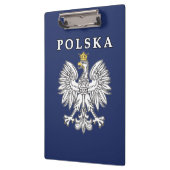 Polska mit Polnischem Adler Klemmbrett (Links)