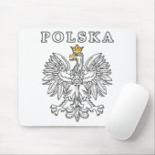 Polska mit Polnischem Adler Mousepad (Mit Mouse)