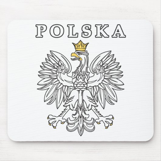 Polska mit Polnischem Adler Mousepad (Vorne)