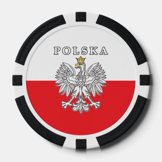 Polska mit Polnischem Adler Pokerchips (Vorderseite)