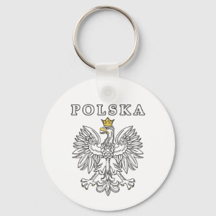 Polska mit Polnischem Adler Schlüsselanhänger