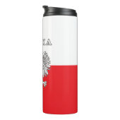 Polska mit Polnischem Adler Thermosbecher (Nach rechts gedreht)