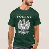 Polska mit polnischem Eagle T-Shirt (Vorderseite)