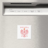 Polska mit rotem Polnischer Adler Magnet (In Situ (Geschirrspüler))