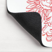 Polska mit rotem Polnischer Adler Mousepad (Ecke)