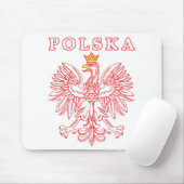 Polska mit rotem Polnischer Adler Mousepad (Mit Mouse)