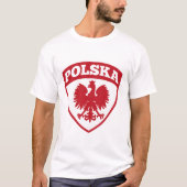 Polska Poland Polen Wappen Schild Geschenk T-Shirt (Vorderseite)