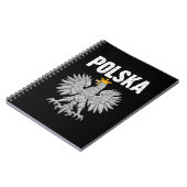Polska Polen Eagle Pole Pride Polnischer Roots Pol Notizblock (Linke Seite)
