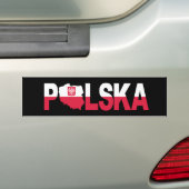 Polska Polen - Flaggenplan Autoaufkleber (Auf Auto)