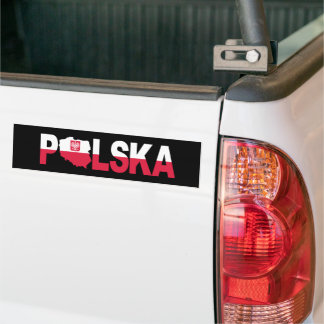 Polska Polen - Flaggenplan Autoaufkleber