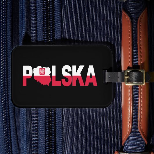 Polska Polen - Flaggenplan Gepäckanhänger (Vorderseite Insitu 4)