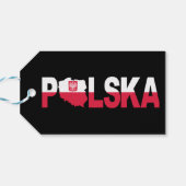 Polska Polen - Flaggenplan Geschenkanhänger (Rückseite Horizontal)