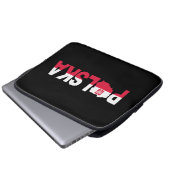 Polska Polen - Flaggenplan Laptopschutzhülle (Vorne Knopf)