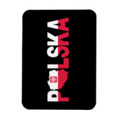 Polska Polen - Flaggenplan Magnet (Vertikal)
