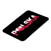 Polska Polen - Flaggenplan Magnet (Linke Seite)