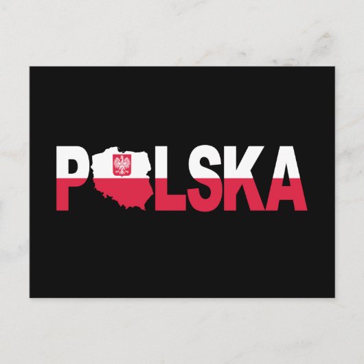 Polska Polen - Flaggenplan Postkarte (Vorderseite)