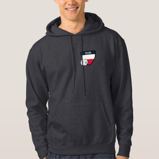 Polska Polen Fußball-Fußball Hoodie (Vorderseite)