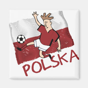 Polska Polen Fußball-Fußball pilka Magnet