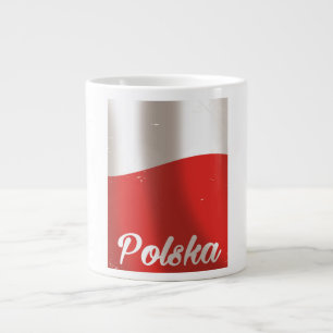 Polska, Polen Vintage Reiseplakat Jumbo-Tasse