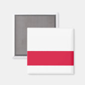 Polska - Polnische Flagge Magnet (Vorderseite/Rückseite)