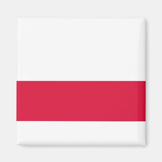Polska - Polnische Flagge Magnet (Vorne)