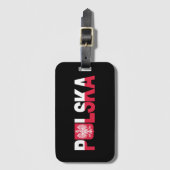 Polska polnischer Flaggenadler National Gepäckanhänger (Vorderseite Vertikal)